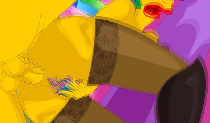 Selma et Patty Bouvier baisées par Homer dans l'édition porno des Simpsons du Nouvel An