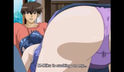 Blue-haired babe rides this schoolboy's cock