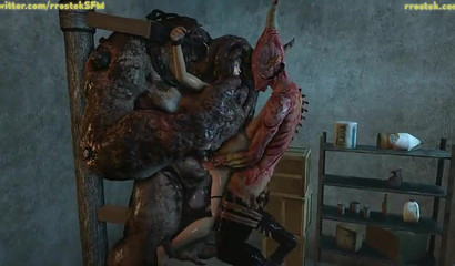 Monsters and Grotesque Creatures brutally fucking Game Girls