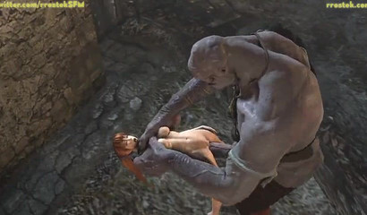 Monsters and Grotesque Creatures brutally fucking Game Girls