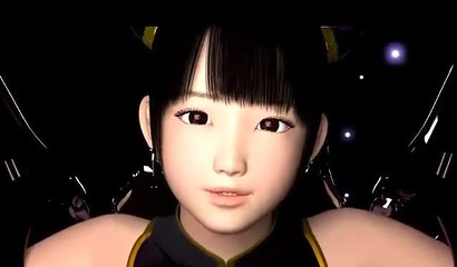 Young anime girl gets fucked by cocks and fucking machine