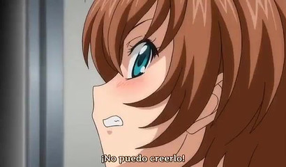 Shy anime girl gets creamed in the train