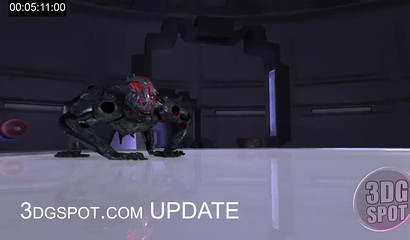 Futuristic robot fuck in 3d porn cartoon