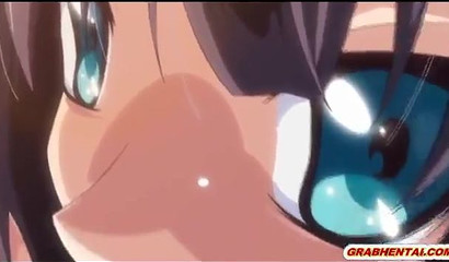 Deep fuck in ass and throat for hot anime girl in BDSM hentai