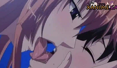 Big-breasted hentai blonde gets her leaking pussy fucked