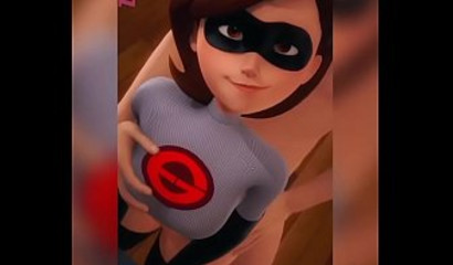 Helen and Violet Parr fuck in 3D porn cartoon compilation
