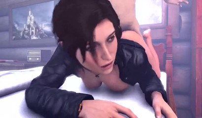 Compilation of intense fucking with Lara Croft
