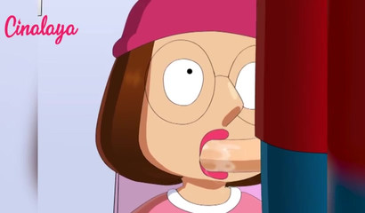 Meg Griffin from Family Guy has an intense BJ session