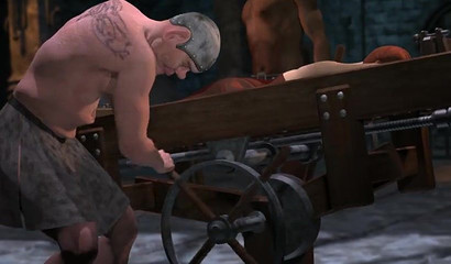 BDSM 3d cartoon with sexy naked girl