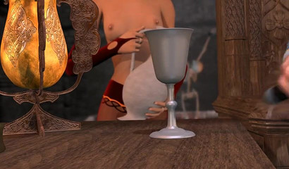 BDSM 3d cartoon with sexy naked girl