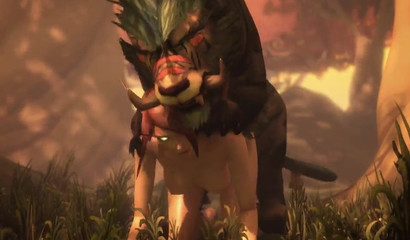 Naked elf gets fucked in doggy style position