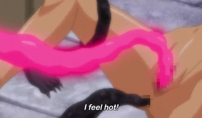 Dark-haired babe enjoying sex with vampiric demons