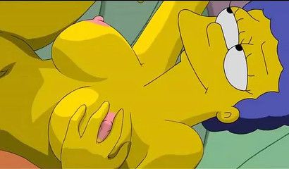 Stunning Marge Simpson gets pussy fucked by her lazy hubby Homer