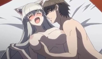 A fucking cat turns into a girl so this dude fucks her