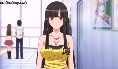 Busty anime girl molested in public - eng subs hentai video
