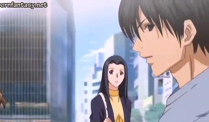 Busty anime girl molested in public - eng subs hentai video