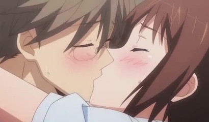Sweet busty Asian angel kisses her lovely boyfriend