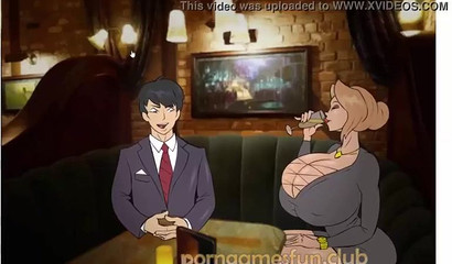 Video game action where you get to have fun with a busty woman
