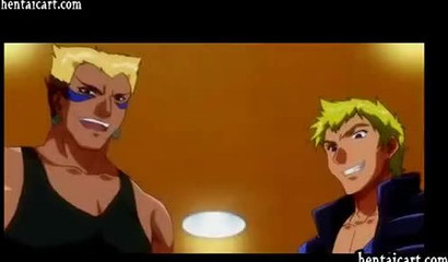 Cartoon babe with huge breasts gets licked and fucked by horny perverts