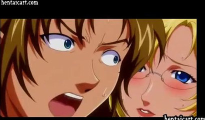 Cartoon babe with huge breasts gets licked and fucked by horny perverts