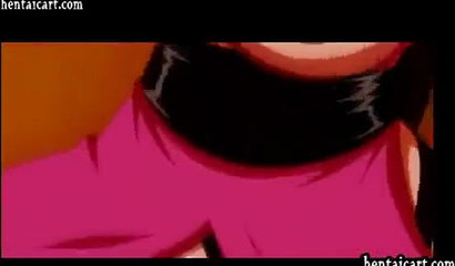 Cartoon babe with huge breasts gets licked and fucked by horny perverts