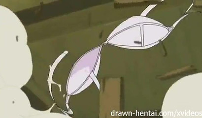 Naruto Uzumaki fucked the tits of a green-haired beauty in a sauna