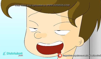 Young boy and busty blonde nanny