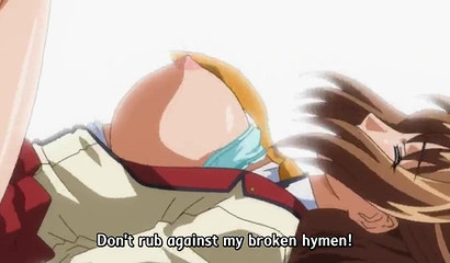 Young and busty anime schoolgirls fucked hard in hentai cartoon