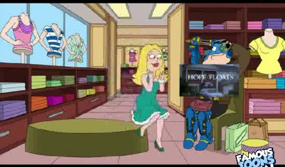 Good wife Francine Smith deepthroating Stan's robot cock - American Dad porn cartoon