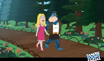 Good wife Francine Smith deepthroating Stan's robot cock - American Dad porn cartoon