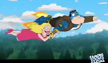 Good wife Francine Smith deepthroating Stan's robot cock - American Dad porn cartoon