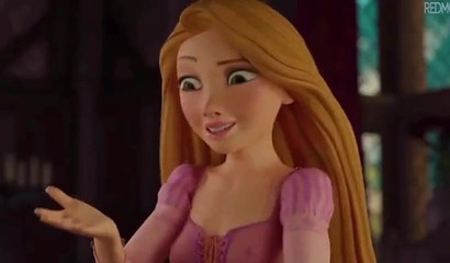 Skinny Rapunzel sucks dick for the first time and fucks with a prince