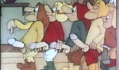 Retro porn parody of the Disney cartoon Snow White and the Seven Dwarfs"