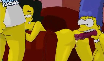 Homer Simpson and Marge fucking Property Agent - Simpsons porn cartoon