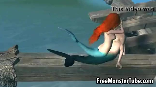 646px x 364px - Mermaid Ariel and her new boyfriend have sex underwater