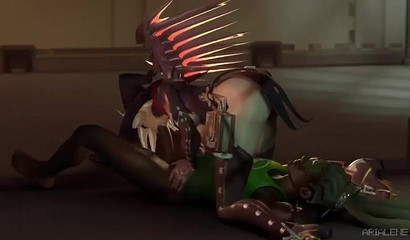 Impressive compilation of hardcore video game porn