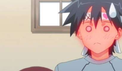 Playful young girl playing footsie in a suggestive manner