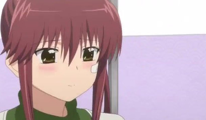 Playful young girl playing footsie in a suggestive manner