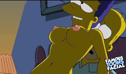 Late night sex between Homer and Marge Simpson