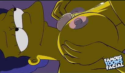 Late night sex between Homer and Marge Simpson