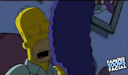 Late night sex between Homer and Marge Simpson