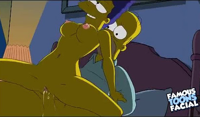Late night sex between Homer and Marge Simpson