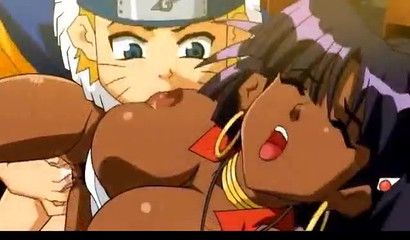 Skilled ninja Naruto brought a black girl to orgasm