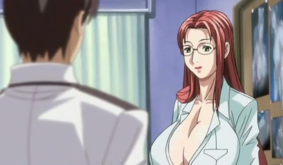 Busty teacher and schoolgirl in crazy 3some with young student