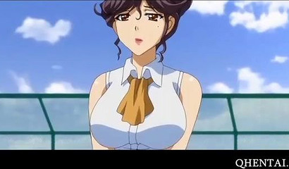 Young and busty anime teacher nicely fucked by her pupil