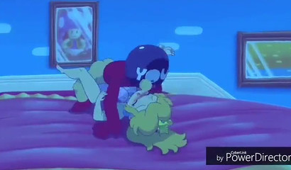 Princess Peach fucked hard by a horny young boy