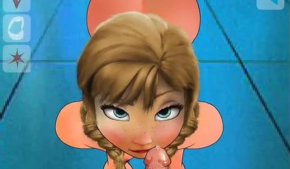 Young Disney princess Anna has anal sex