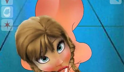 Young Disney princess Anna has anal sex