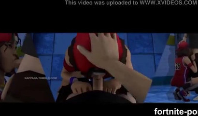 Incredible fucking featuring Fortnite characters