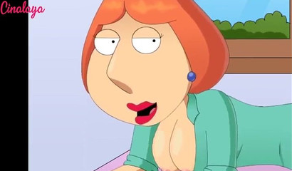 Meg Grffin showing off her deepthroating skills